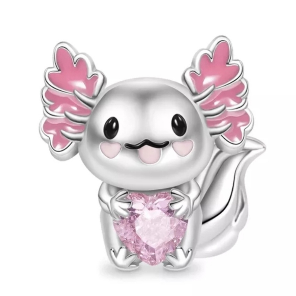 Sterling silver Axolotl Pandora charms- Not official pandora